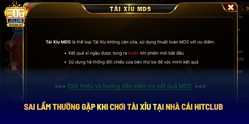 Sai Lầm Thường Gặp Khi Chơi Tài Xỉu Tại Nhà Cái Hitclub