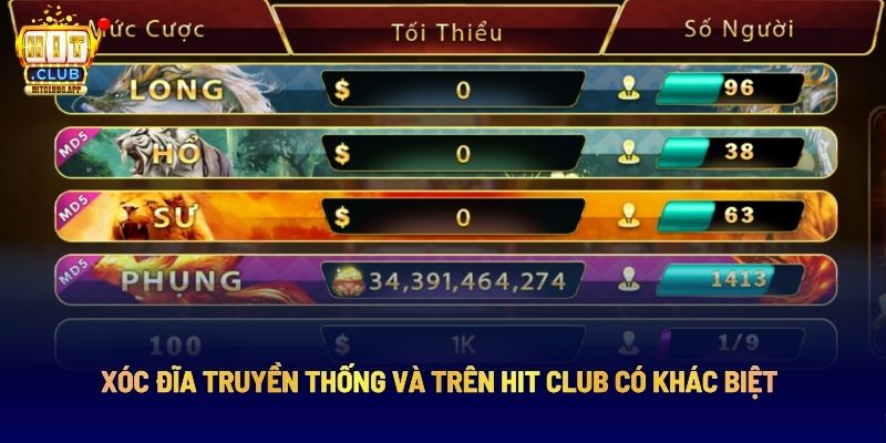 Xóc Đĩa Hitclub: Dễ Chơi Thắng Lớn Với 3 Bí Quyết Đơn Giản 3 Xóc đĩa truyền thống và trên Hit Club có khác biệt